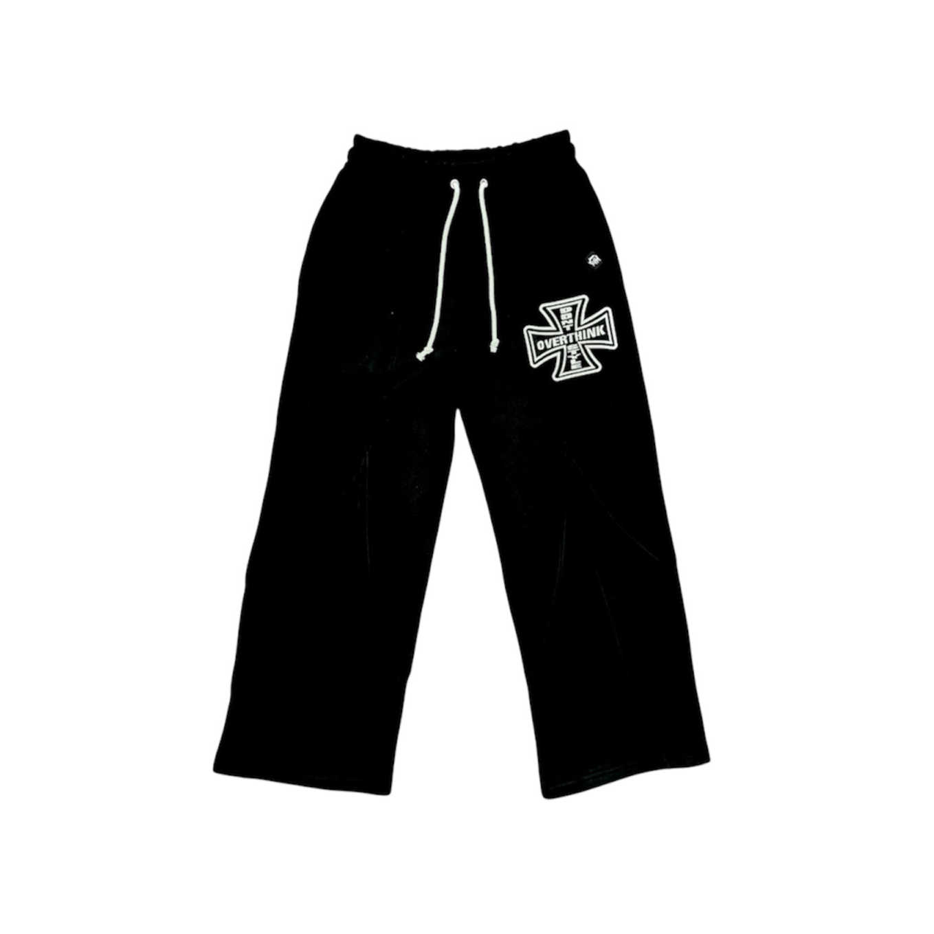 Webbed Cross Sweatpants - Black