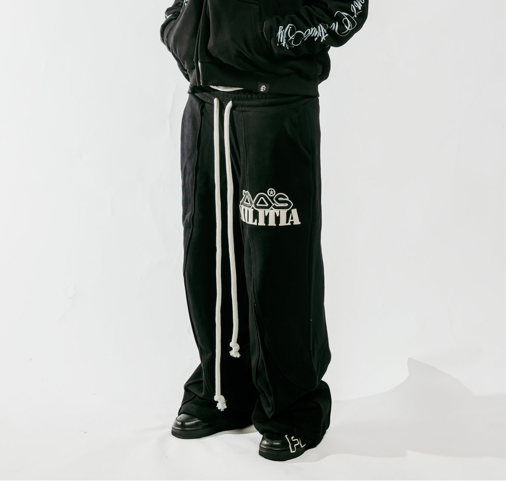 Militia Webbed Sweats - Black