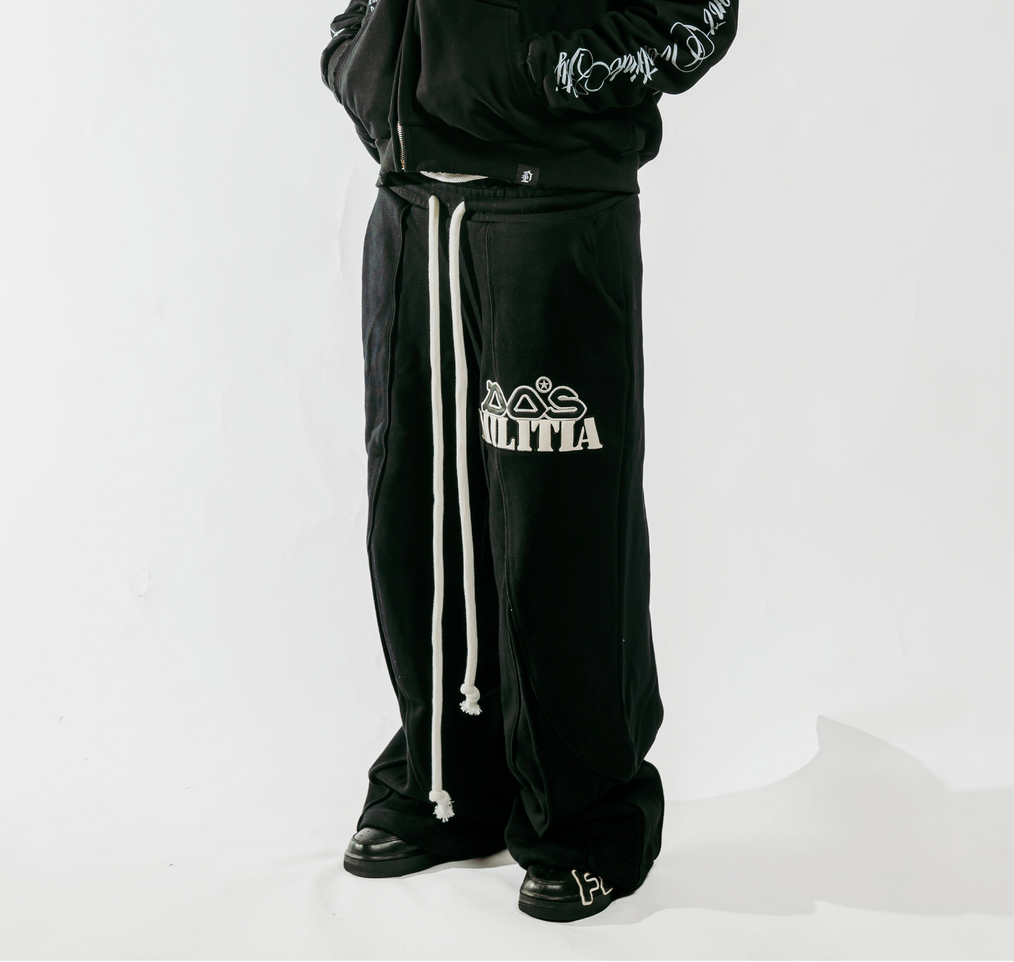 Militia Webbed Sweats - Black