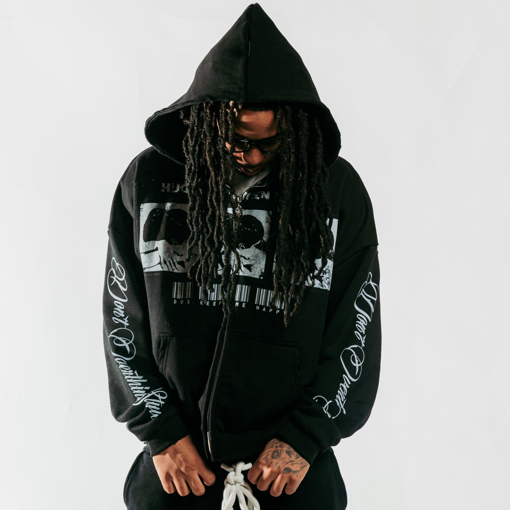 Brighter Days Zip Up - Black