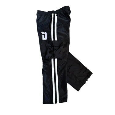 Star Cargo Windbreaker Pants - Black