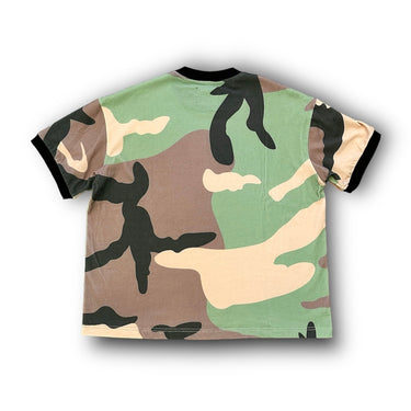 2Faced Cursive Tee - Camo