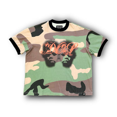 2Faced Cursive Tee - Camo