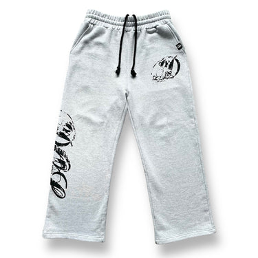 Cursive Sweatpants - Light Grey