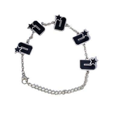 Black Logo Bracelet