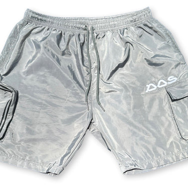 Nylon Cargo Shorts - Platinum